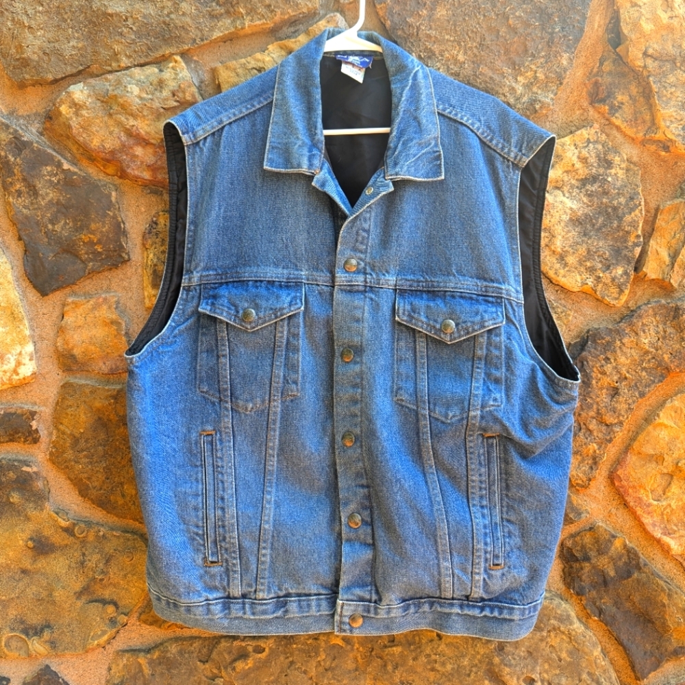 Vintage NRA jean vest